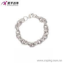 Xuping Fashion Luxury Rhodium Color Neutral Men Bracelet in Environmental Copper 73949